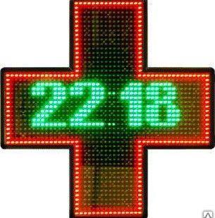 фото Аптечный крест 750х750 мм двусторонний