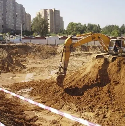 Фото №0 Разработка строительных котлованов