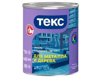 фото Эмаль ПФ-115 Текс ярко-желтая 0,9 кг