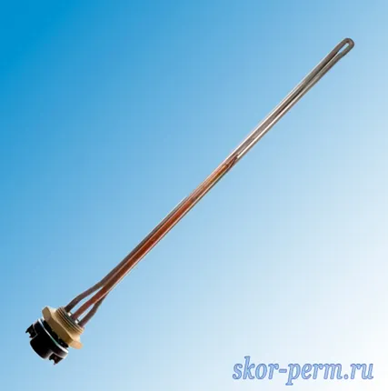 Фото №0 Нагревательный элемент 1,0 кВт левый Д33 мм с термостатом L390