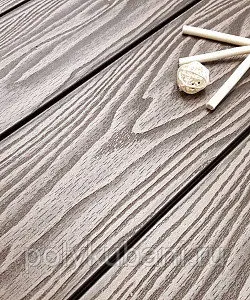 фото Террасная доска Смарт 3D пустотелая с пазом Венге Соренто 971