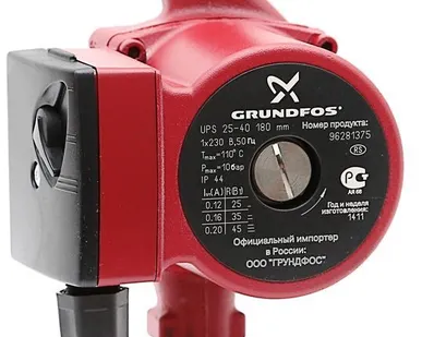фото Насос циркуляционный UPS 25-40 180 Grundfos (с гайками)