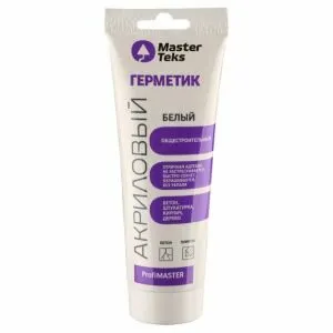 Фото №0 Герметик MasterTeks PM акрил общестроительный 0,25 мл белый