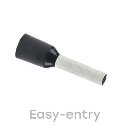 Фото №0 Наконечник штыревой втулочный изол. НШвИ 1.5-8 (уп.50шт) EKF nhvi-1.5-8