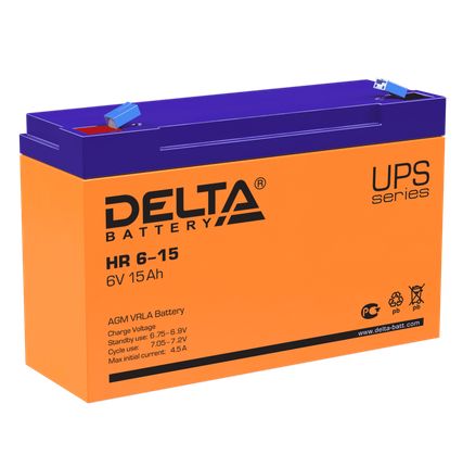 Фото №0 Аккумулятор Delta HR 6-15