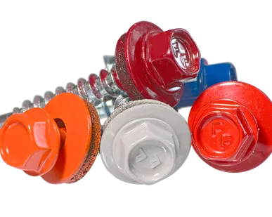 фото Саморез металл-дерево окрашенный оцинкованный с ЭПДМ и сверлом 70 мм