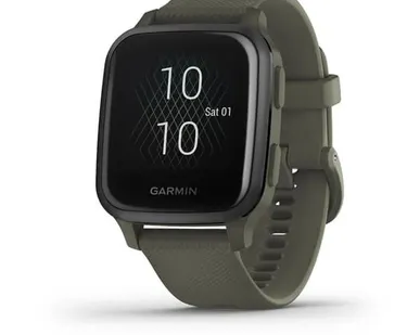 фото Часы Garmin Venu Sq Music Edition темно-зеленый с серым алюминиевым безелем