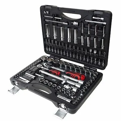 Фото №0 Набор шестигранных торцевых головок и бит 1/4" и 1/2", 110 предметов, JTC