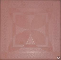 фото Тротуарная плитка "Коса-Бабочка" (500*500*60), цвет красный