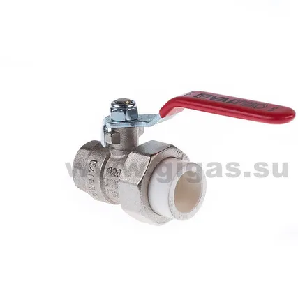 Фото №0 Кран латунный под PPR 25х3/4 вн.р. (с полусгоном) (уп. 6/72) Valtec
