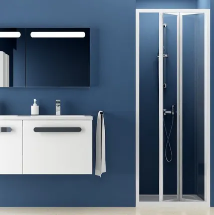 Фото №0 Душевые двери складывающиеся двухэлементные Ravak Supernova SDZ2-70 белый G