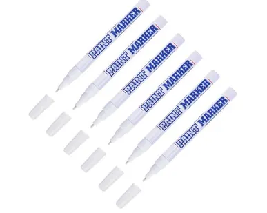 фото Маркер-краска MunHwa "Slim" белая, 2мм, нитро-основа