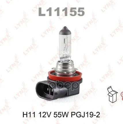 Фото №0 Лампа H11 12V 55W Pgj19-2 LYNXauto арт. L11155