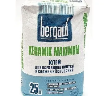 фото Клей для плитки Bergauf Keramik Maximum, 25 кг Bergauf