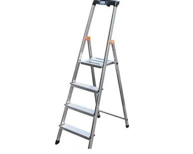 фото Стремянка односторонняя алюминиевая Krause Monto Safety 4 ступени