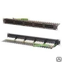 Фото №0 Патчпанель 19, 50xRJ45, UTP, Кат. 3 Eurolan 27B-U3-50BL