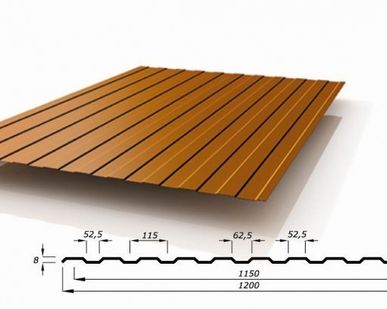 фото Профнастил С-8 (Цинк)