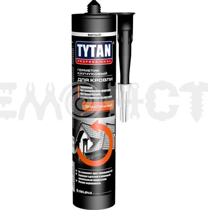Фото №0 Герметик каучук 310мл TYTAN (белый) (12) П