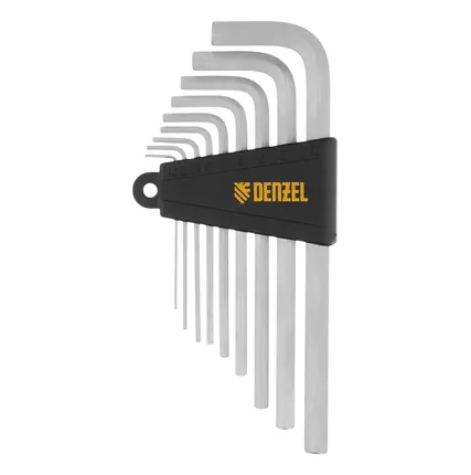 Фото №7 Набор инструментов Denzel 15801, 1/2", 1/4", CrV, S2, пластиковый кейс, 64 предмета