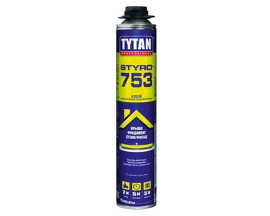 фото Клей-пена для теплоизоляции ТИТАН/TYTAN STYRO 753 750 мл