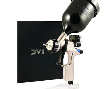 фото Краскопульт пневматический DeVILBISS DV1 B+ с электронным манометром 1,4 мм