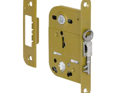 фото Замок Шлосс 2041 в комплекте с ответной планкой 0028 оливка 03036