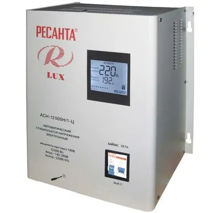 Фото №0 Стабилизатор АСН-12 000 Н/1-Ц Ресанта Lux