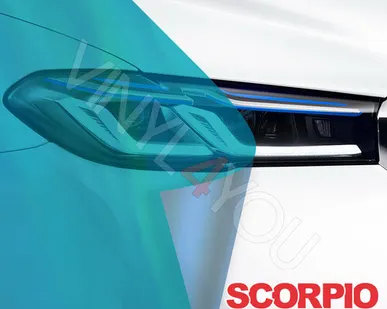 фото Тонер на фары Scorpio хамелеон синий