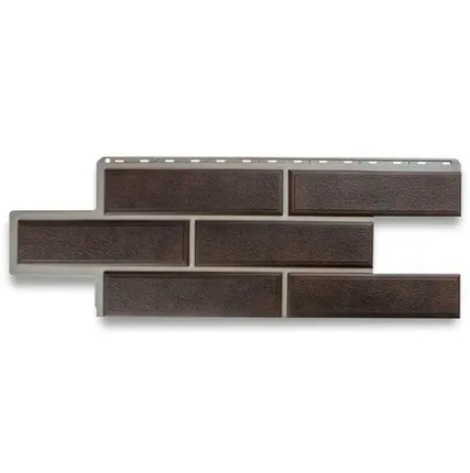 Фото №0 Фасадная панель (АП) "КАМЕНЬ Венецианский (коричневый) 1250*450 мм (раб.размер 1000*430)