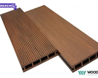 фото Террасная доска из ДПК Woodvex "Expert" цвет: Палисандр, 150x25 мм (цена м2)