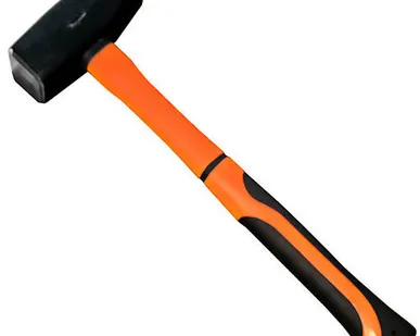 фото Молоток 400 гр. Квадратный боёк, фиберглассовая двухкомпонентная ручка Вихрь