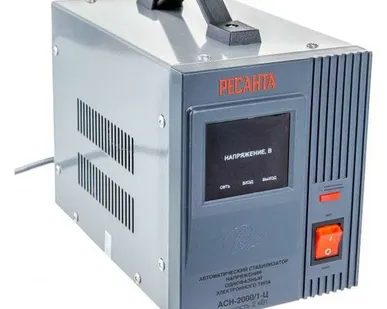 фото Стабилизатор напряжения АСН-2000/1-Ц 1ф 2кВт IP20 релейный Ресанта 63/6/4