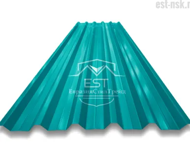 фото Профнастил Н-44х1000 Pe 0.45 | RAL 5021 Водная синь