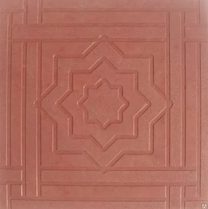 Фото №0 Тротуарная плитка Звезда красная 300*300*30 1кв. метр 11 штук