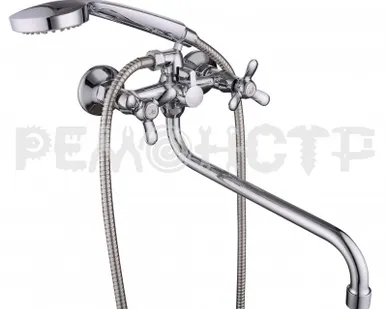 фото Смеситель для ванной 313 силумин двухручковый BBD-2013S-35S-62, 1/2' Lucky Tap, 1/10 П