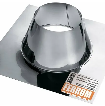 Фото №0 Крышная разделка прямая (430/0,5) Ф160 Феррум