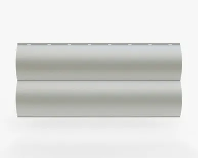 фото Сайдинг Металлический сайдинг «Бревно» 0.47-0.50 мм RAL 9003, Белый