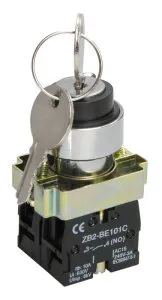 фото Переключатель LAY5-BG45 на 2 положения с ключом без фиксации ИЭК