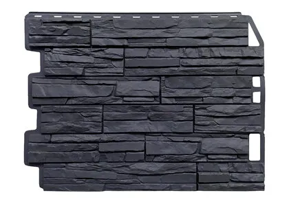 Фото №0 Фасадные панели FINEBER СКОЛ (Асфальт)