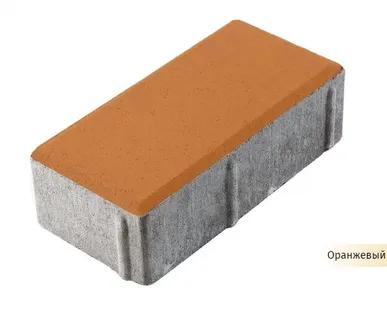 фото Плитка тротуарная бетонная АрБет Прямоугольник Оранжевая 2020 60мм 198х98х60 (11,52м2/под)