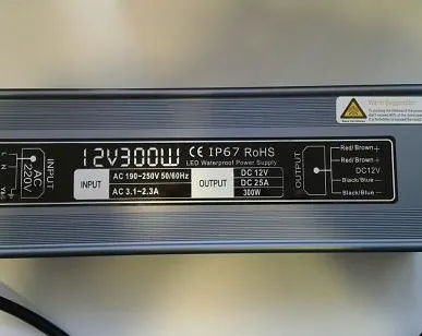 фото Блоки питания YSV-12v - 30w,50w,60w,100w,150w,200w,250w,300w - IP67