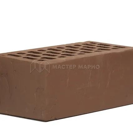 Фото №0 Кирпич лицевой керамический «Шоколад» «Лава» пустотелый полуторный