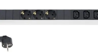 фото SHT19-3SH-3IEC-2.5EU Блок розеток для 19" шкафов
