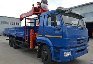фото КАМАЗ 65117 с кму Kanglim KS2056 7.1 тн. минусовая