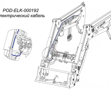 фото Комплект электрических проводов фронтального погрузчика Metal-Fach T229-1-K POD-ELK-000192
