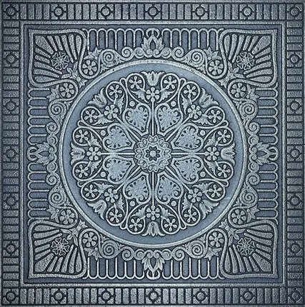 Фото №0 Чугунная плитка "Гжель"