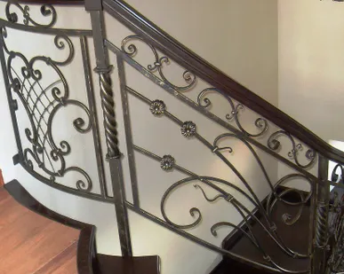 фото Ограждение лестничное (ковка) №19