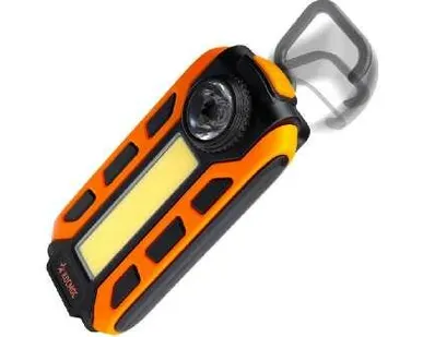 фото Космос Фонарь светильник рабоч серия КОСМОС (KOS703B)/5ВтCOB+1ВтLED/кол линза/3xAAА/ABSпл/магнит/крюк/зажим