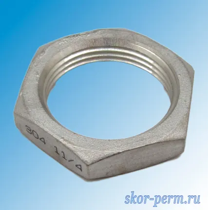 Фото №1 Контргайка Ду32 из нержавеющей стали