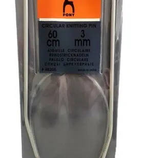 фото 48205 Спицы круговые 3,00 мм/ 60 см, алюминий PONY